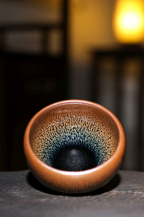 Jianzhan "Gold Oil Spot" Stoneware Cup by Lu Yong Sheng