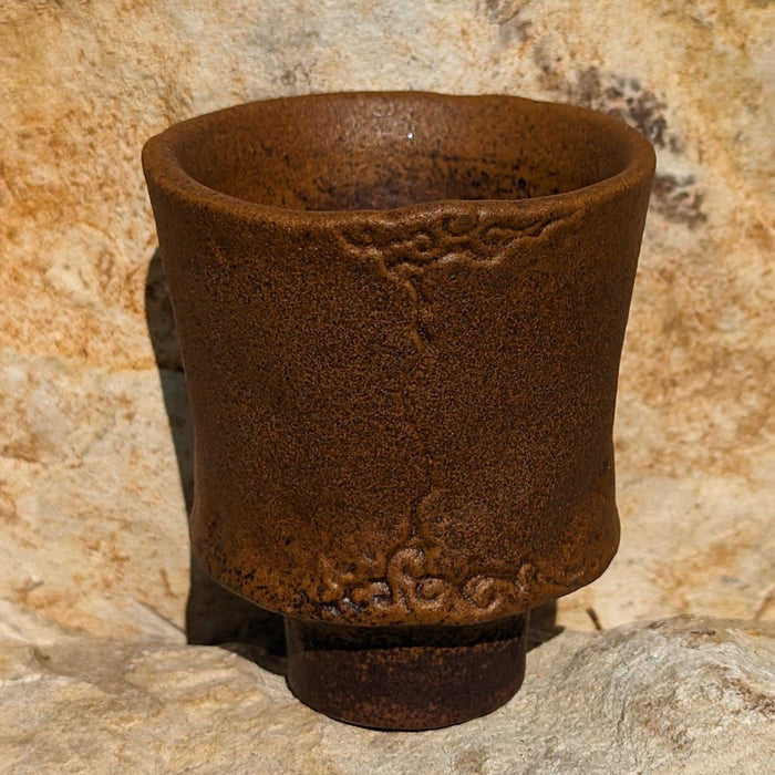 Archaic Ruyi Chalice Wood-Fired Kiln Clay Tea Cup