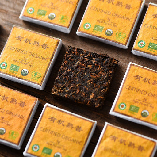 Yunnan Sourcing Certified Organic Ripe Pu-erh Tea Mini Bricks | Yunnan Sourcing Tea Shop