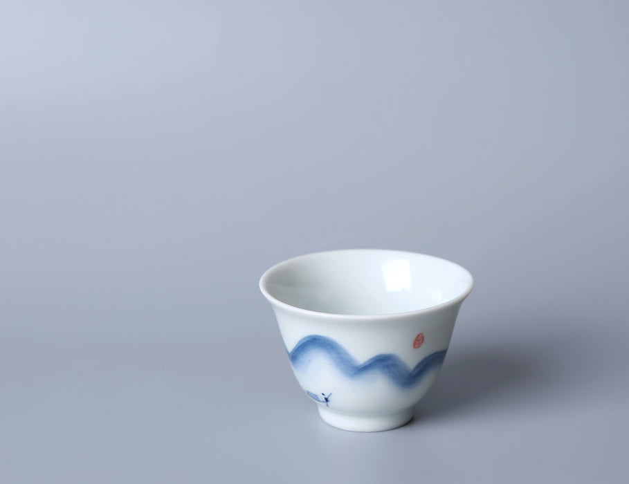 Li River Fishing Cups and Gaiwan for Gong Fu Tea