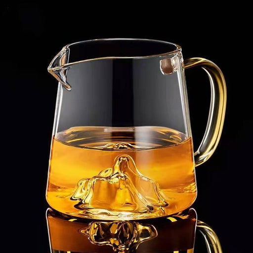 "Beneath the Surface" Glass Cha Hai for Gong Fu Cha | Yunnan Sourcing Tea Shop