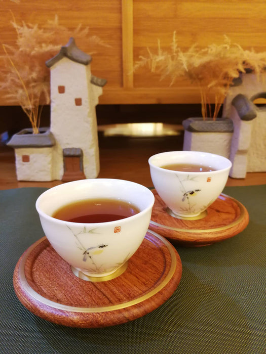 Narra Wood Coasters for Tea Cups * Set of 2