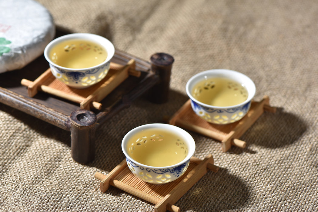 Jingmai Sun-Dried "Three Aroma" Bai Mu Dan White Tea Cake