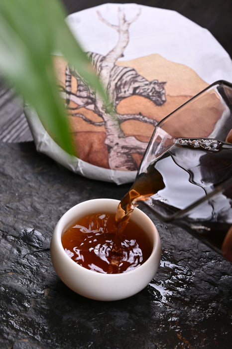 2022 Yunnan Sourcing "Bu Lang Tiger" Ripe Pu-erh Tea Cake