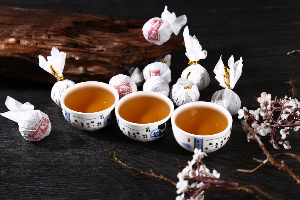 Aged Fuding Shou Mei White Tea Dragon Balls