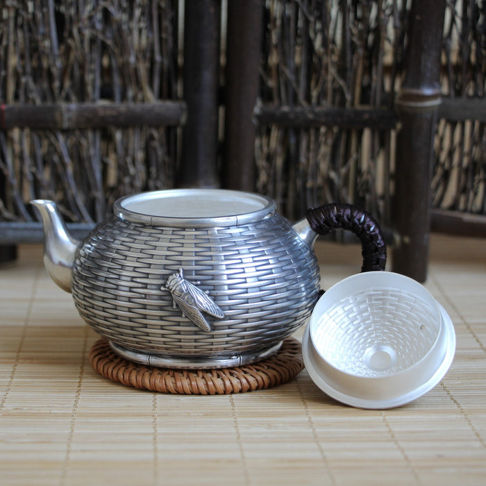 Pure Silver 999 "Contentment" Teapot * 195ml