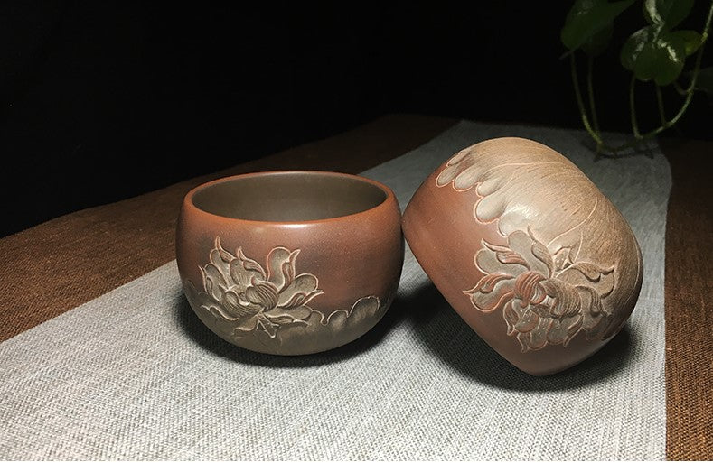 Qin Zhou Nixing Clay Cups "Lotus" by Xia Chuang De