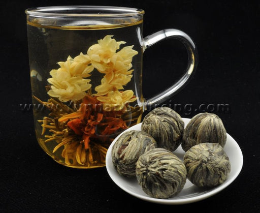 Blooming Tea Balls "Blissful Love" Hand Crafted Flowering Tea | Yunnan Sourcing Tea Shop