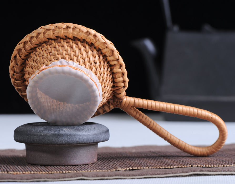 Hand-Woven Wicker Styled Strainer for Gong Fu Tea