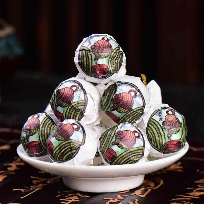 2024 Yunnan Sourcing "Magic Teapot" Ripe Pu-erh Tea Dragon Balls