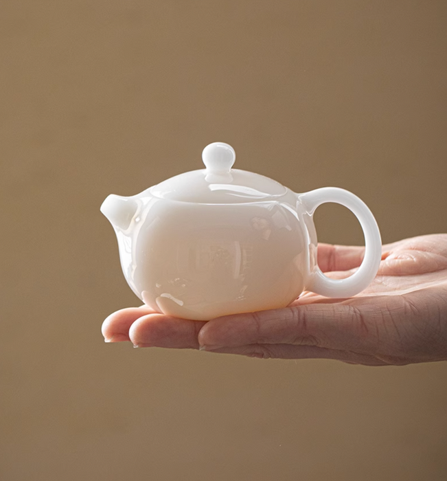 Ice Jade Porcelain "Xi Shi" Teapot