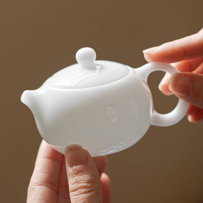 Ice Jade Porcelain "Xi Shi" Teapot