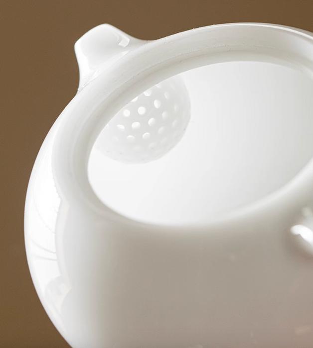 Ice Jade Porcelain "Xi Shi" Teapot