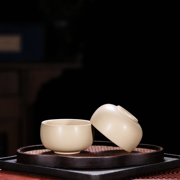 Jian Shui Pottery "White Clay" Cups by Wang Can
