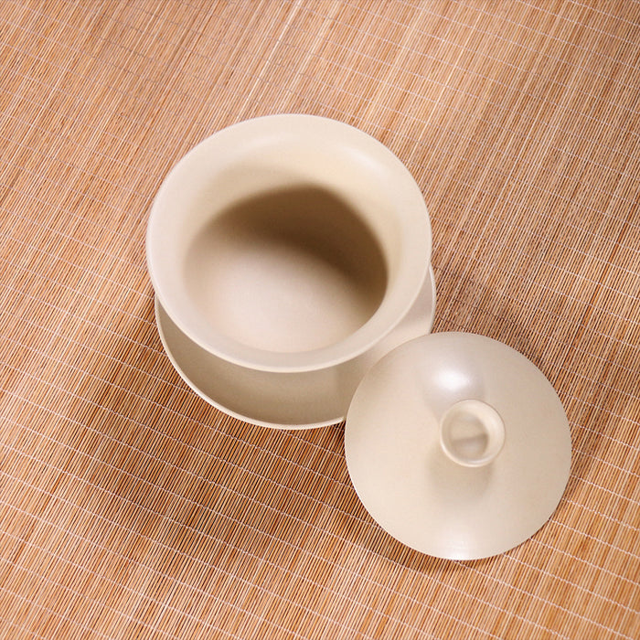 Jian Shui Pottery "White Clay" Gaiwan by Wang Can