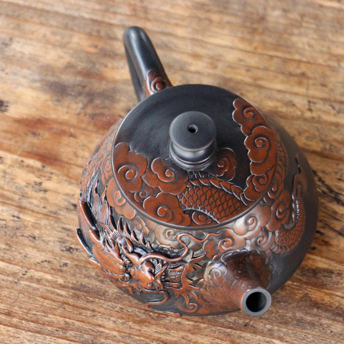 Jian Shui Clay "Dragon" Teapot by Peng Fa Le