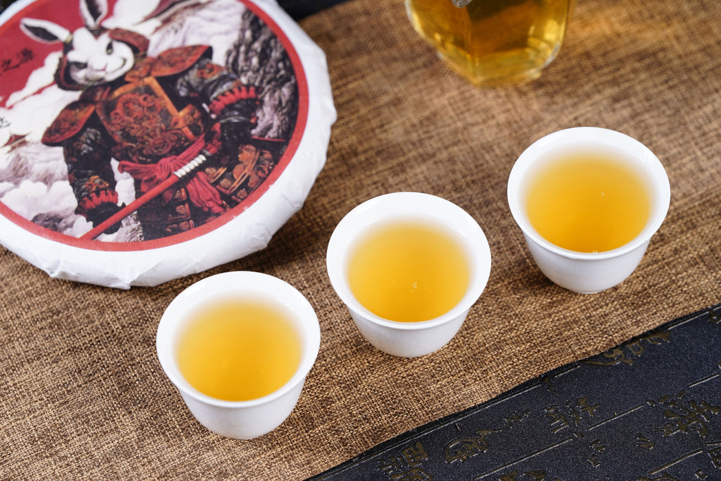 2018 Yunnan Sourcing Buddy Raw Pu-erh Tea Cake — Yunnan Sourcing Tea Shop