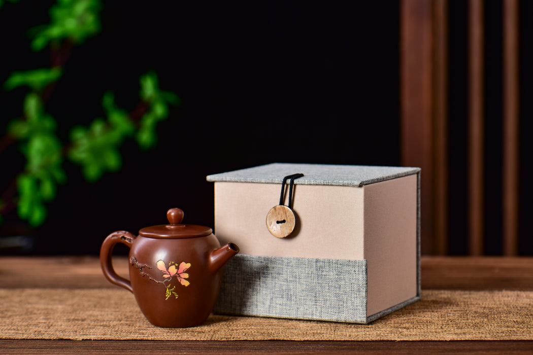 Jian Shui Clay "Flat Top Dragon Egg" Teapot by Zhang Ce