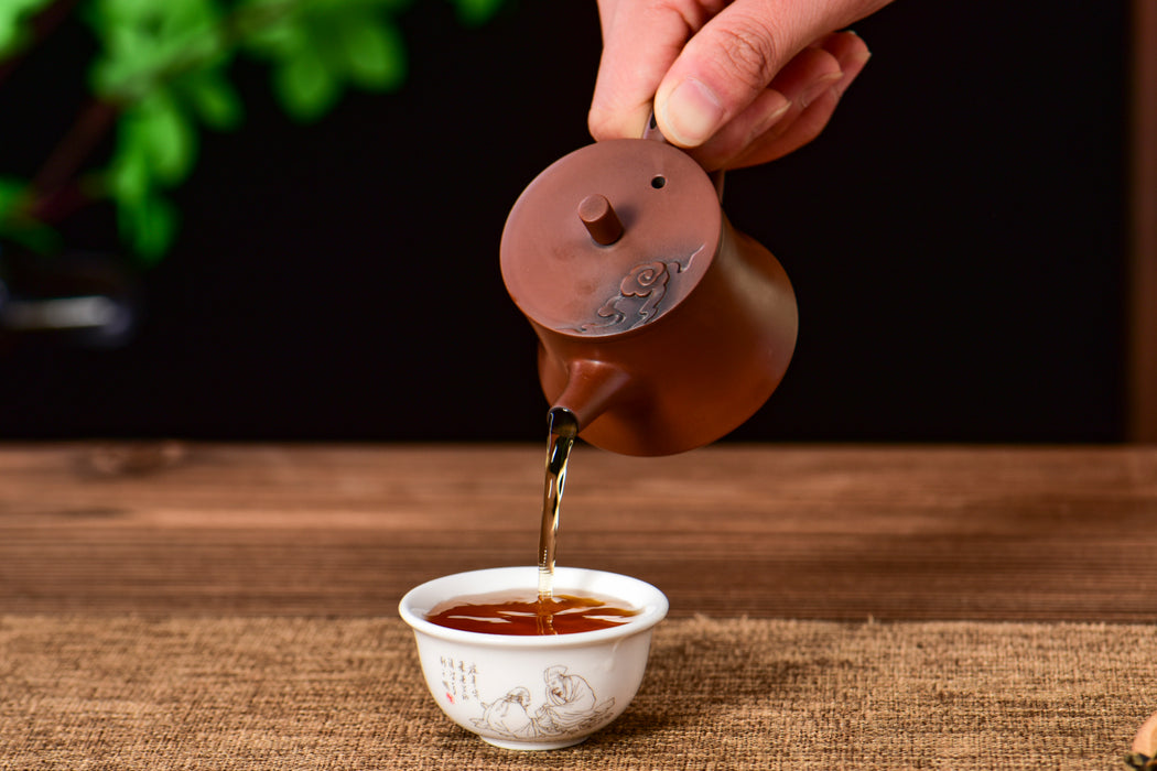 Jian Shui Purple Clay "Han Duo" Teapot by Mu Cheng