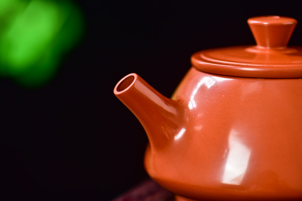 Jian Shui Clay "Red Shi Piao" Teapot by Wang Jianguo
