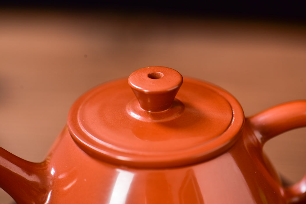 Jian Shui Clay "Red Shi Piao" Teapot by Wang Jianguo