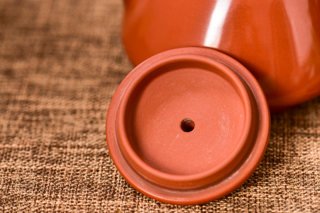Jian Shui Clay "Red Shi Piao" Teapot by Wang Jianguo