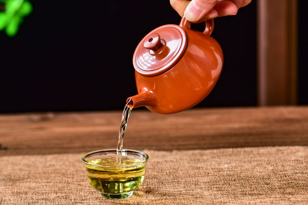 Jian Shui Clay "Red Shi Piao" Teapot by Wang Jianguo