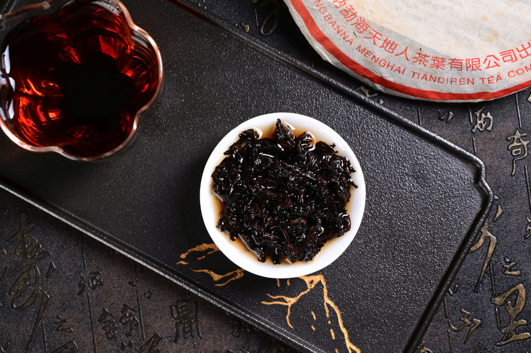 2003 Tian Di Ren “7572” Ripe Pu-erh Tea Cake | Yunnan Sourcing Tea Shop