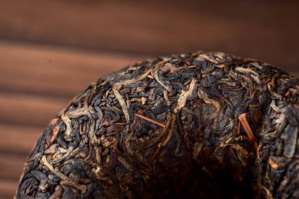 2003 Nan Jian Tu Lin "Bamboo Wrapped" Raw Pu-erh Tea Tuo | Yunnan Sourcing Tea Shop