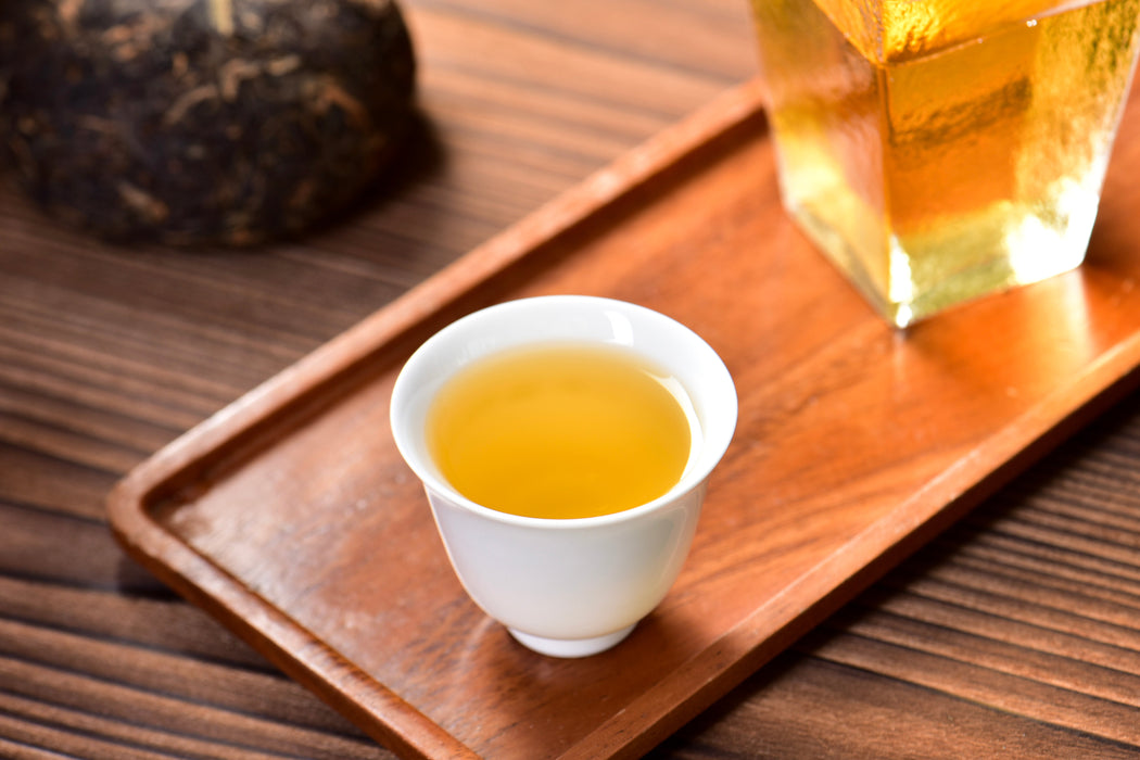 2003 Nan Jian Tu Lin "Bamboo Wrapped" Raw Pu-erh Tea Tuo | Yunnan Sourcing Tea Shop