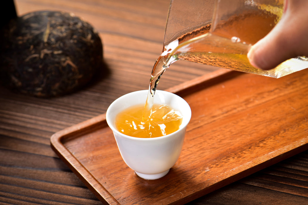 2003 Nan Jian Tu Lin "Bamboo Wrapped" Raw Pu-erh Tea Tuo | Yunnan Sourcing Tea Shop