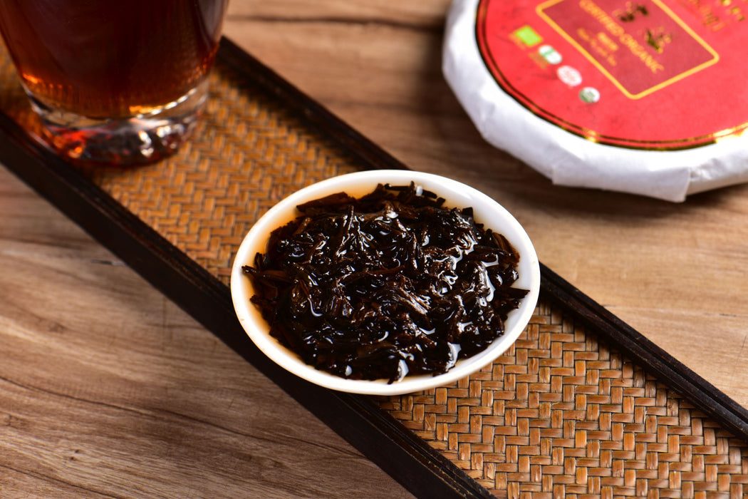 2026 Yunnan Sourcing "Gong Ting" Certified Organic Ripe Pu-erh Tea | Yunnan Sourcing Tea Shop