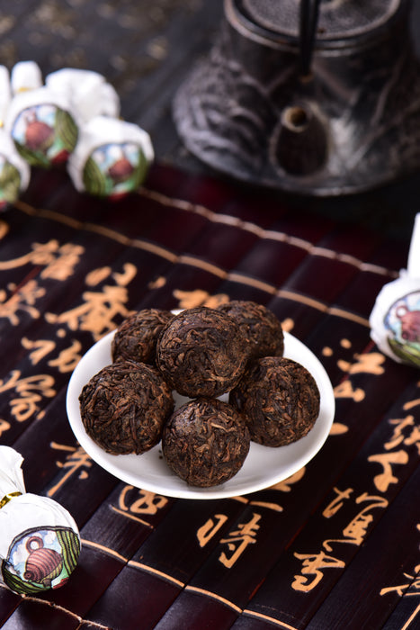 2024 Yunnan Sourcing "Magic Teapot" Ripe Pu-erh Tea Dragon Balls