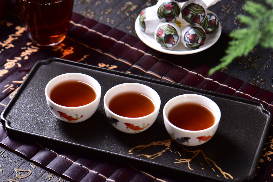 2024 Yunnan Sourcing "Magic Teapot" Ripe Pu-erh Tea Dragon Balls