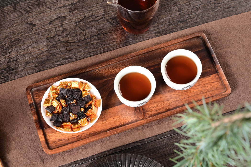 Chrysanthemum & Aged Citrus Peel Ripe Pu-erh Instant Tea Resin | Yunnan Sourcing Tea Shop