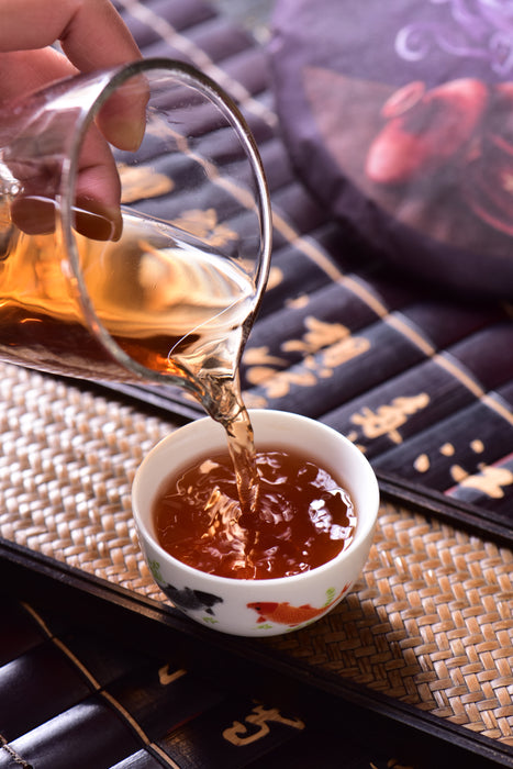 2024 Yunnan Sourcing "Ge Deng Village" Ripe Pu-erh Tea Cake | Yunnan Sourcing Tea Shop