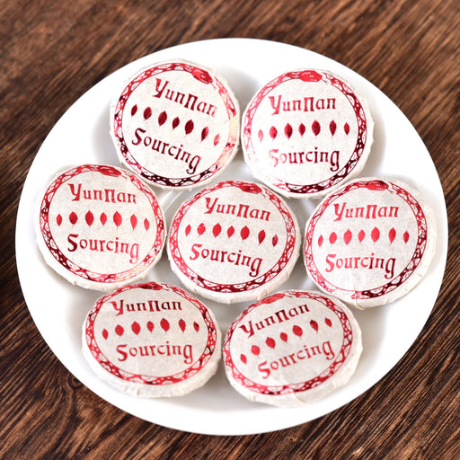 2025 Yunnan Sourcing "Red Label" Wild Arbor Black Tea Mini Cakes | Yunnan Sourcing Tea Shop