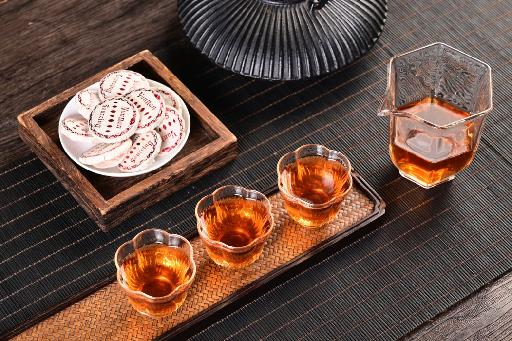 2025 Yunnan Sourcing "Red Label" Wild Arbor Black Tea Mini Cakes | Yunnan Sourcing Tea Shop