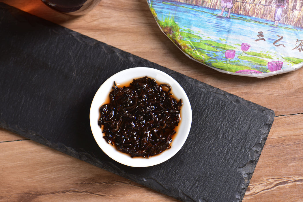 2025 Yunnan Sourcing "Lotus River Dream" Ripe Pu-erh Tea Cake | Yunnan Sourcing Tea Shop