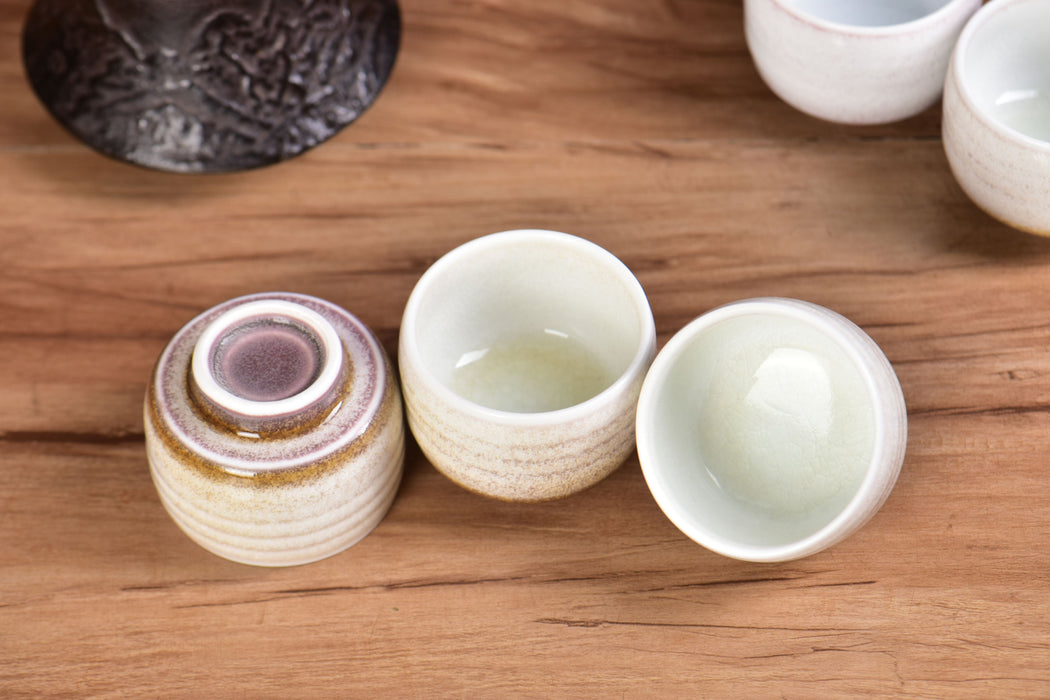 Rustic Horizon Glazed Tea Cups | Yunnan Sourcing Tea Shop