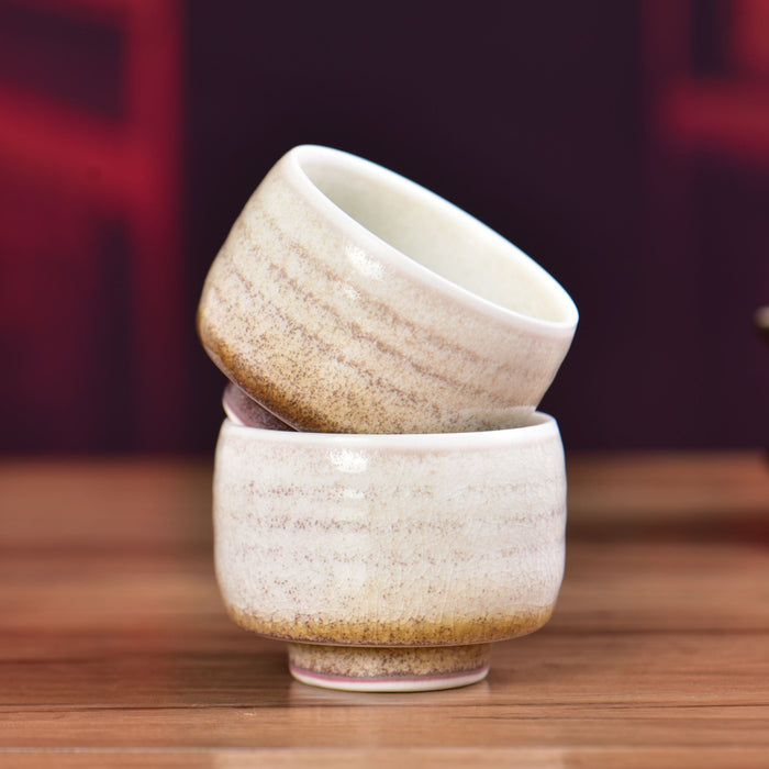 Rustic Horizon Glazed Tea Cups | Yunnan Sourcing Tea Shop