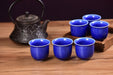 Midnight Glaze Cobalt Blue Porcelain Tea Cups | Yunnan Sourcing Tea Shop