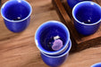 Midnight Glaze Cobalt Blue Porcelain Tea Cups | Yunnan Sourcing Tea Shop