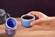 Indigo Horizon Glazed Gong Fu Tea Cups | Yunnan Sourcing Tea Shop