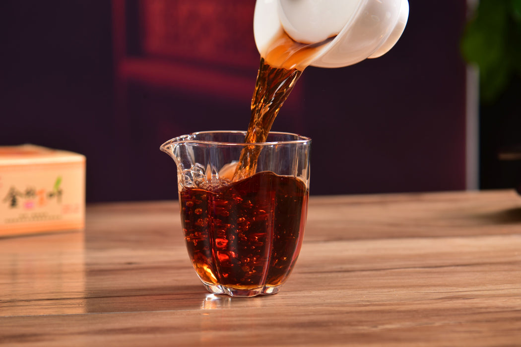 2011 Lao Man'e Brand "Golden Tuo" Certified Organic Ripe Pu-erh Tea | Yunnan Sourcing Tea Shop