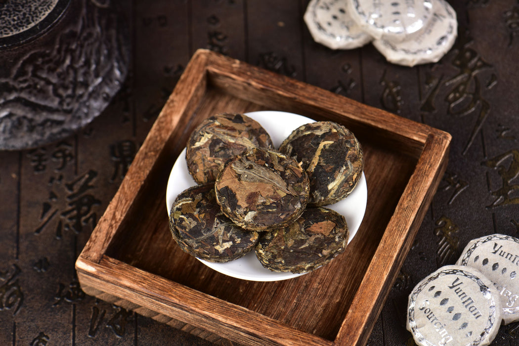 2025 Yunnan Sourcing "Silver Label" Wild Arbor White Tea Mini Cakes | Yunnan Sourcing Tea Shop