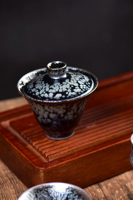 Midnight Constellation Jianzhan Gaiwan and Cups | Yunnan Sourcing Tea Shop