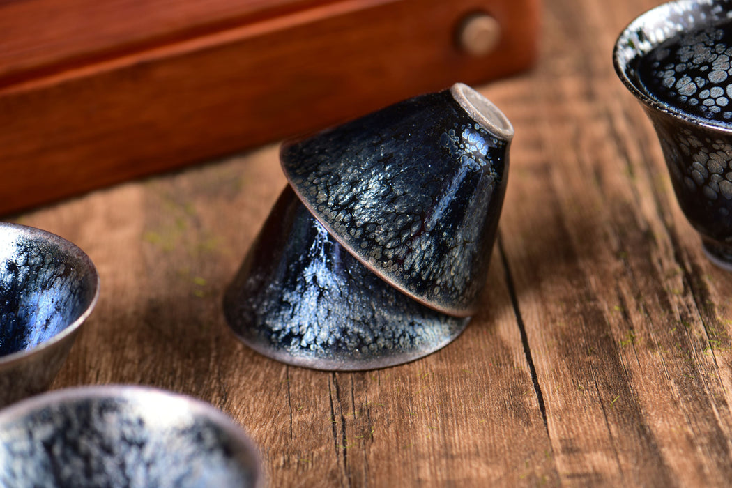 Midnight Constellation Jianzhan Gaiwan and Cups | Yunnan Sourcing Tea Shop