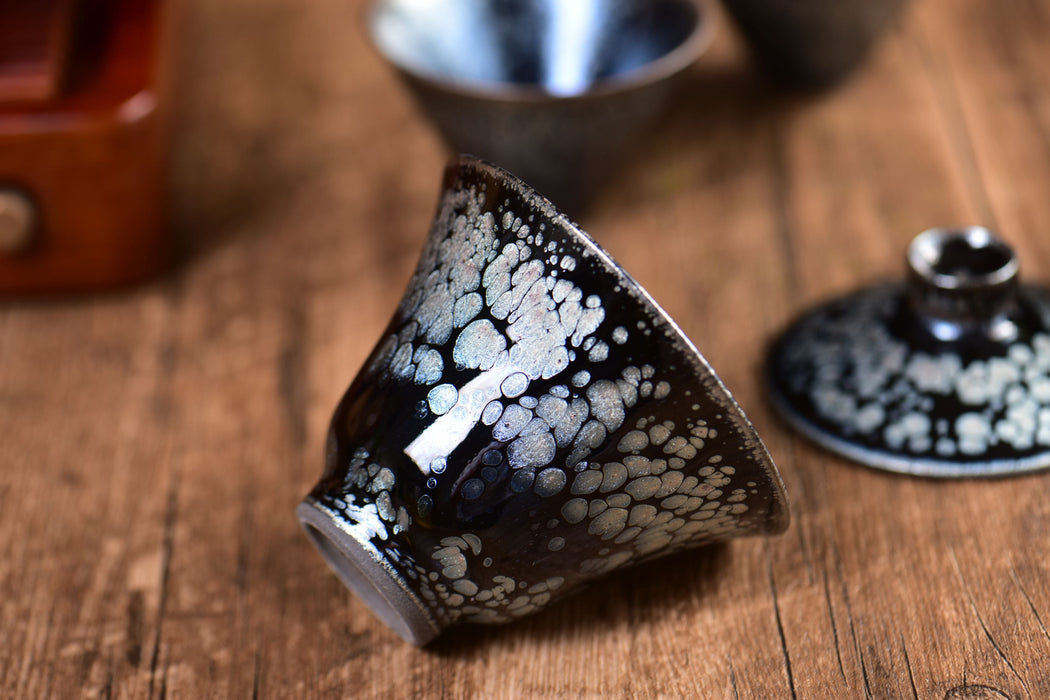 Midnight Constellation Jianzhan Gaiwan and Cups | Yunnan Sourcing Tea Shop