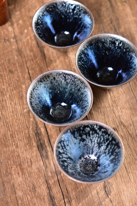 Midnight Constellation Jianzhan Gaiwan and Cups | Yunnan Sourcing Tea Shop